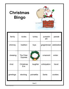 Christmas Bingo Game