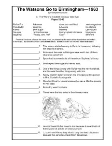 Watsons Go to Birmingham