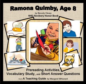 Ramona Quimby, Age 8: Prereading, Vocabulary, Short Answer Questions