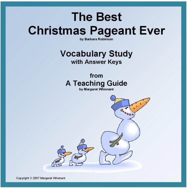 Best Christmas Pageant Ever, The: Vocabulary Study
