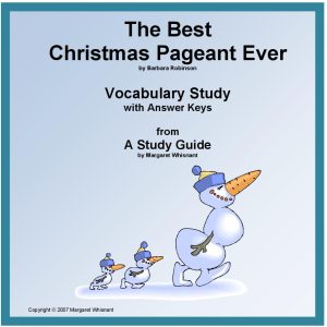 The Best Christmas Pageant Ever Vocabulary Study