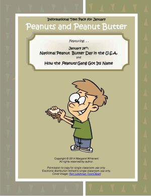 Informational Texts for January:  Peanuts and Peanut Butter