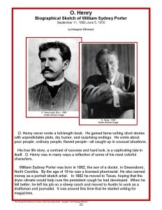 O. Henry Short Story