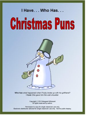 Christmas Puns:  I Have, Who Has Game