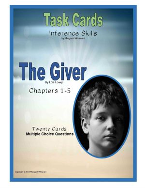 Task Cards:  The Giver--Inference Skills Chapters 1-5