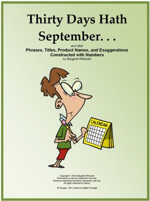 Thirty Days Hath September Bell Ringer/Brain Teaser Vocabulary Skills Phrases with Numbers