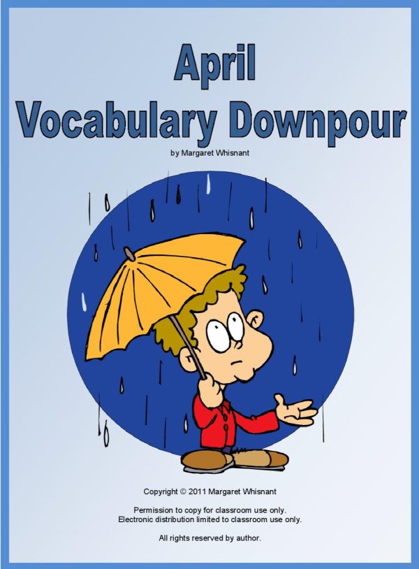 April Vocabulary Downpour