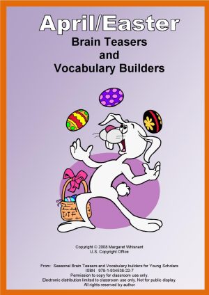 April Brain Teasers and Vocabulary Builders