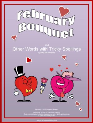 February Bouquet Words with Unusual Spellings