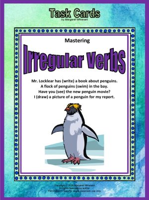 Verbs:  Irregular Verbs Task Cards