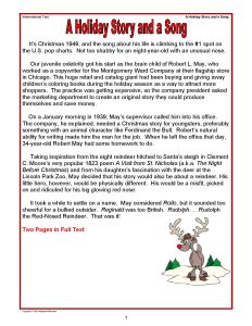 Christmas Reading Rudolph