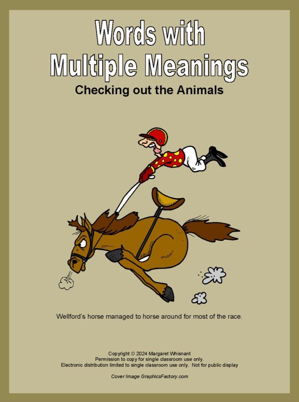 Words with Multiple Meanings:  Animals Grades 4-5