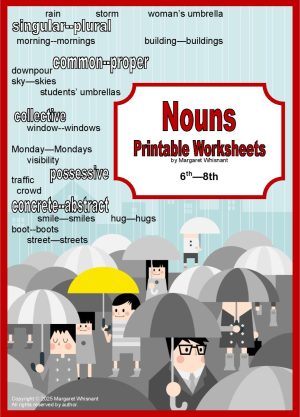 Nouns Printable Worksheets 6th-8th Grades